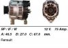 Купить Генератор RENAULT SCENIC I (JA) 97-99,MEGANE I (LA0/1_) 96-03,MEGANE I (EA0/1_) 96-99 Renault Laguna, Megane, Espace MSG Rebuilding ca1079ir (фото1) подбор по VIN коду, цена 2464 грн.