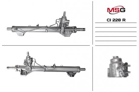 Рульова рейка з ГПК відновлена CITROEN JUMPY 07-;PEUGEOT EXPERT 07-, FIAT SCUDO 07- MSG Rebuilding ci228r