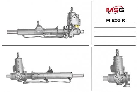 Рулевая рейка с ХПК восстановлена FIAT FIORINO PICK UP (146) 88-01 MSG Rebuilding fi206r