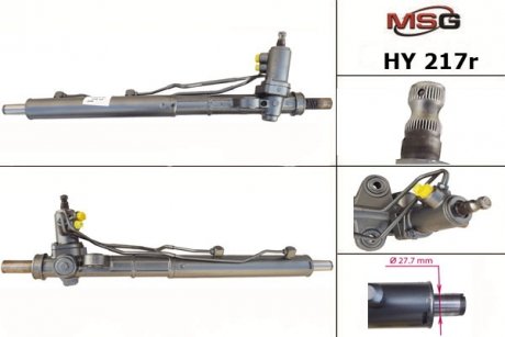 Рулевая рейка с ХПК восстановлена HYUNDAI SANTA FE 2006-2010 MSG Rebuilding hy217r