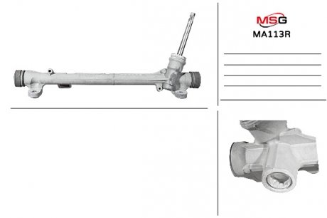 Рулевая рейка без ГПК восстановлена MAZDA CX-5 (KF) 17- MSG Rebuilding ma113r