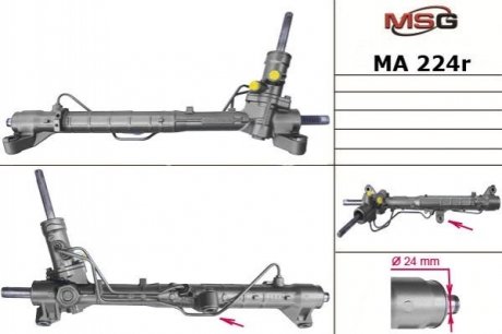Купить Рулевая рейка с ГПК MAZDA 3 седан (BL) 09- Mazda 3 MSG Rebuilding ma224r (фото1) подбор по VIN коду, цена 8461 грн.