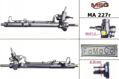 Купить Рулевая рейка с ГПК MAZDA 6 (GH) 09-USA Mazda 6 MSG Rebuilding ma227r (фото1) подбор по VIN коду, цена 8390 грн.