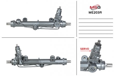 Купить Рулевая рейка с ХПК восстановлена MERCEDES C W 203 00-07 SERV Mercedes W203, S203, CLK-Class MSG Rebuilding me203r (фото1) подбор по VIN коду, цена 9877 грн.