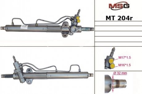 Рулевая рейка с ГПК MITSUBISHI PAJERO III Canvas Top (V60, V70) 00-06 Mitsubishi Pajero MSG Rebuilding mt204r