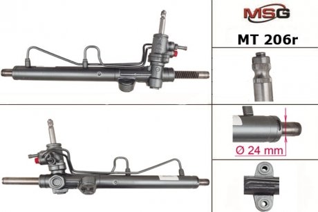 Купити Рульова рейка з ГПК відновлена MITSUBISHI LANCER 00-09 Mitsubishi Lancer MSG Rebuilding mt206r (фото1) підбір по VIN коду, ціна 9724 грн.