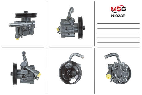 Насос ГУР відновлений Renault Latitude 10-15, Nissan Teana 03-08, Nissan Murano 02-08 MSG Rebuilding ni028r