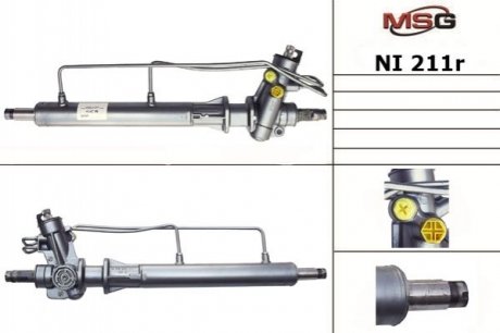 Рульова рейка з ГПК відновлена NISSAN Primera P11 1996-2002 Nissan Primera MSG Rebuilding ni211r