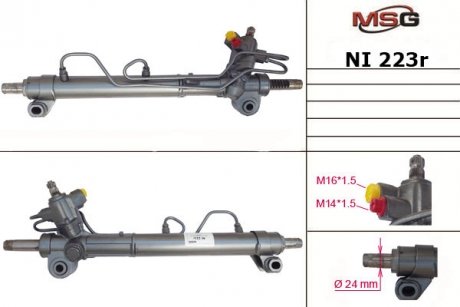 Рулевая рейка с ХПК восстановлена NISSAN X-TRAIL T30 01-07 MSG Rebuilding ni223r