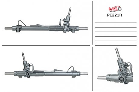 Рулевая рейка с ХПК восстановлена PEUGEOT 407 2004- MSG Rebuilding pe221r