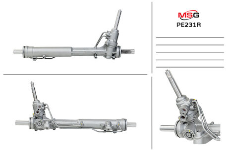 Рульова рейка з ГУР відновлена Peugeot 508 10-18 MSG Rebuilding pe231r