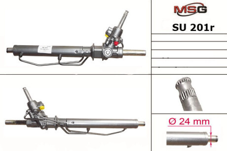 Рульова рейка з ГПК відновлена Subaru Impreza 00-07, Subaru Legacy 99-03, Subaru Impreza 92-01 MSG Rebuilding su201r