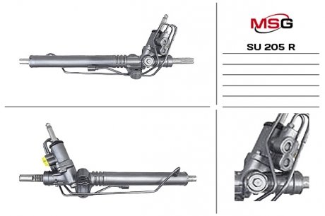 Рулевая рейка с ХПК восстановлена Subaru Legacy 03-09 MSG Rebuilding su205r