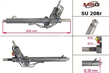 Рулевая рейка с ХПК восстановлена Subaru Impreza 07-11 Subaru Forester MSG Rebuilding su208r