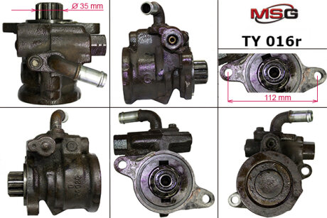 Фото насос ГУР відновлений Toyota 4Runner 96-02, Toyota Hiace 95-12, Toyota Land Cruiser Prado 90 96-02 Toyota Hilux MSG Rebuilding ty016r Насос ГУР відновлений Toyota 4Runner 96-02, Toyota Hiace 95-12, Toyota Land Cruiser Prado 90 96-02 Toyota Hilux MSG Rebuilding ty016r