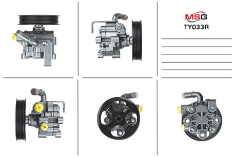 Насос ГПК відновлений Toyota RAV4 00-05, Toyota Corolla Verso 04-09, Toyota Avensis 97-03 MSG Rebuilding ty033r