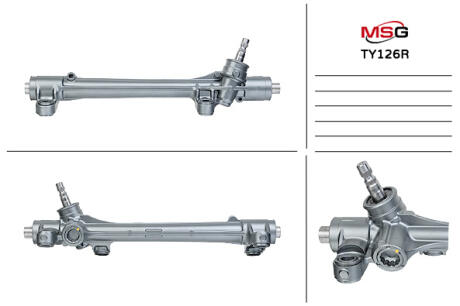 Рульова рейка без ГУР відновлена Toyota Corolla 07-13 MSG Rebuilding ty126r