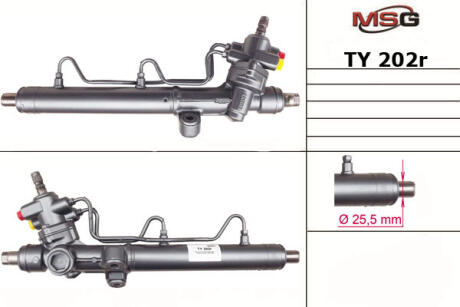 Рульова рейка з ГУР відновлена MSG Rebuilding ty202r