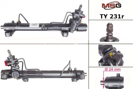 Рулевая рейка с ГПК восстановлена TOYOTA AVENSIS (T25_) 03-08, AVENSIS седан (T25) 03-08 MSG Rebuilding ty231r