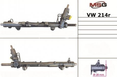 Рулевая рейка с ГПК VW MULTIVAN 03-VW TRANSPORTER V 03- Volkswagen Transporter, Multivan MSG Rebuilding vw214r