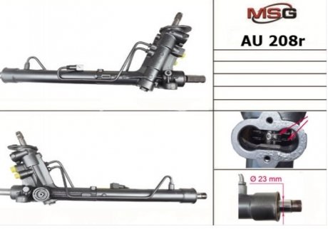 Рулевая рейка с ГПК AUDI A2 (8Z0) 00-05;SEAT CORDOBA (6L2) 02-09;SKODA FABIA (6Y2) 00-08 Seat Cordoba, Skoda Roomster, Fabia, Audi A2, Volkswagen Polo, Seat Ibiza, Volkswagen Caddy MSG au208r