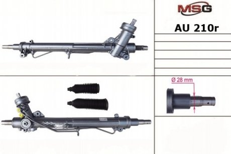 Рулевая рейка с ГПК AUDI A4 (8D2, B5) 1994-2000,SKODA SUPERB 2001-2008, VW PASSAT 1996-2000 MSG au210r