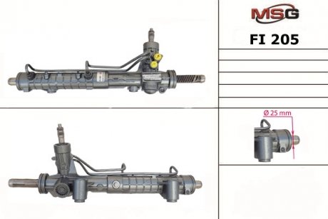 Рулевая рейка с ХПК новая FIAT DOBLO (119) 01-,DOBLO Cargo (223) 01- Peugeot 806, Citroen Jumpy, Fiat Scudo, Peugeot Expert, 807, Citroen C8 MSG fi205