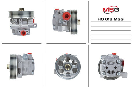 Насос ГУР новий Honda CR-V 07-12, Honda CR-V 01-07, Honda Accord CL/CM 03-08 MSG ho019