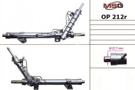 Рулевая рейка с ГПК NISSAN Primastar 2002-,OPEL Vivaro 2001-,RENAULT Trafic 2001- MSG op212r