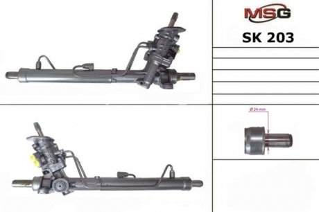 Рульова рейка з ГПК нова SEAT CORDOBA (6L2) 02-09;SKODA FABIA (6Y2) 99-08;VW POLO (9N_) 01-09 MSG sk203