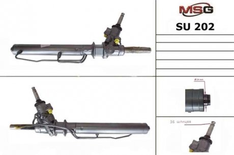 Рульова рейка з ГПК нова SUBARU FORESTER S11 02-03, SUBARU IMPREZA G11 00-03 MSG su202