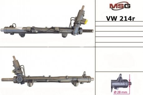 Рулевая рейка с ГПК VW MULTIVAN 03-VW TRANSPORTER V 03- Volkswagen Transporter, Multivan MSG vw214r