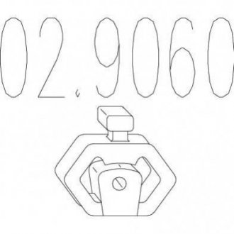 Купить Резиновый крепежный элемент Renault 19, Megane, Scenic MTS 02.9060 (фото1) подбор по VIN коду, цена 43 грн.