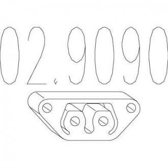 Резиновый крепежный элемент Renault 21, Espace, Seat Ibiza, Alfa Romeo 145, 146 MTS 02.9090