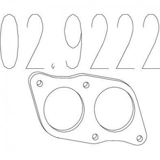 Монтажне кільце Audi 80, Volkswagen Polo, Golf, Jetta, Passat, Scirocco MTS 02.9222