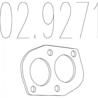 Купить Монтажное кольцо Fiat Tipo, Lancia Delta, Fiat Croma, Lancia Thema MTS 02.9271 (фото1) подбор по VIN коду, цена 64 грн.