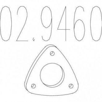 Купити Монтажне кільце вихлопної системи Fiat Panda MTS 02.9460 (фото1) підбір по VIN коду, ціна 222 грн.