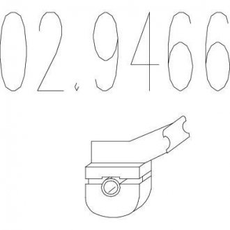 Гумовий елемент кріплення Citroen C4, Peugeot 308, 307, 3008 MTS 02.9466