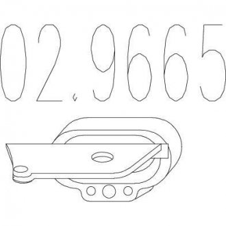 Гумовий елемент кріплення Mercedes W169, Lancia Delta, Mercedes W245 MTS 02.9665