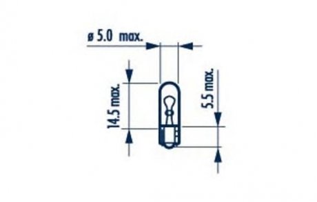 Купить Автомобильная лампа 24V 1,2W W2x4,6d NARVA 17040 (фото1) подбор по VIN коду, цена 12 грн.