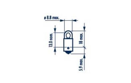 Купити 170533000 T2W 12V 2W BA9s |CONTROL LAMPS| (10шт) NARVA 17053 (фото1) підбір по VIN коду, ціна 15 грн.
