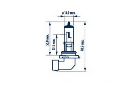 Автолампа HB4/9006 12V 51W P22d Mitsubishi Outlander, Seat Ibiza, Leon, Volkswagen Transporter, Hyundai Sonata, Volkswagen Touran, Lexus IS, LS, Mitsubishi Lancer, BMW E91, Toyota Land Cruiser NARVA 48006