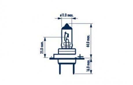 Автолампа H7 55W PX26d RP50+ 12V 55W PX26d CP NARVA 48339