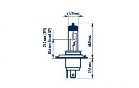 H4 LONG LIFE 12V 60/55W P43t NARVA 48889