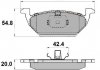 Купити Гальмівні колодки пер. Caddy III/Golf V/Octavia/A3 03- (з датчиком) Seat Leon, Audi 80, Volkswagen Golf, Caddy, Skoda Octavia, Audi A3, Volkswagen Jetta, Skoda Yeti, Roomster, Volkswagen Bora, Seat Toledo NATIONAL np2006 (фото1) підбір по VIN коду, ціна 717 грн.