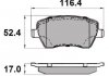 Купити Гальмівні колодки пер. Kangoo/Logan 08-/Duster 10- (TRW) Dacia Duster, Renault Clio, Kangoo, Nissan Note, Micra, Dacia Logan, Renault Zoe, Captur NATIONAL np2040 (фото1) підбір по VIN коду, ціна 576 грн.