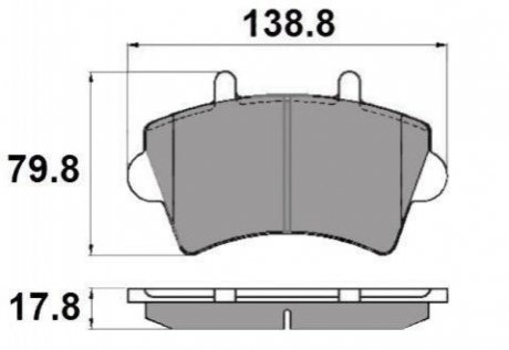 Тормозные колодки перед. Master/Movano 00- (R16) NATIONAL np2066