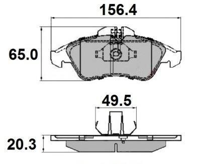 Купить Тормозные колодки перед. Sprinter/LT 96-06/Vito 96-99 (ATE) Mercedes W901, W902, Vito, V-Class, W903, Volkswagen LT NATIONAL np2092 (фото1) подбор по VIN коду, цена 666 грн.