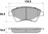 Купити Гальмівні колодки пер. Kangoo (4x4) 01- Renault Megane, Kangoo, Scenic, Grand Scenic NATIONAL np2143 (фото1) підбір по VIN коду, ціна 704 грн.