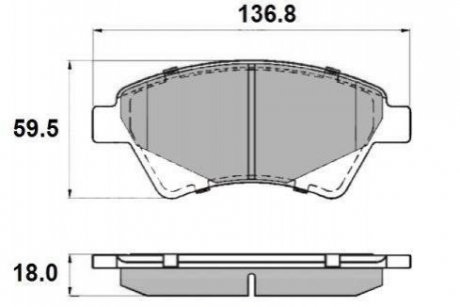 Тормозные колодки перед. Kangoo (4x4) 01- NATIONAL np2143